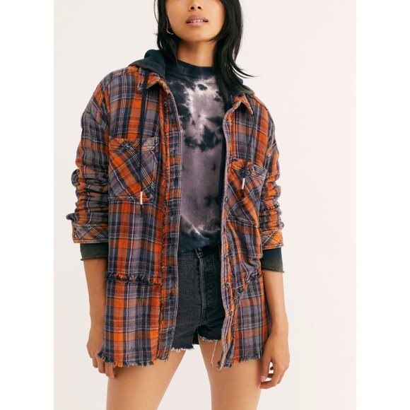 NWT Free People Be Free Tie Dye Tee / Charcoal - Picture 5 of 7